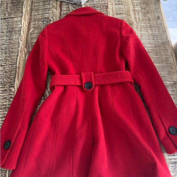 Karen Millen Vibrant Red wool cashmere coat - Picture 5 of 7